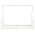 Cadre de lit pour enfants blanc 90x190 cm bois de pin massif