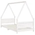 Cadre de lit pour enfants blanc 90x190 cm bois de pin massif