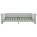 Lit de jour gris clair 80x200 cm velours