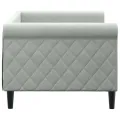 Lit de jour gris clair 80x200 cm velours