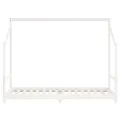 Cadre de lit pour enfants blanc 90x200 cm bois de pin massif