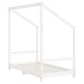 Cadre de lit pour enfant blanc 80x160 cm bois de pin massif