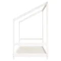 Cadre de lit d'enfant blanc 2x(90x190) cm bois de pin massif