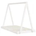 Cadre de lit pour enfant blanc 80x160 cm bois de pin massif