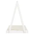 Cadre de lit pour enfant blanc 80x160 cm bois de pin massif