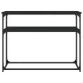 Table console noir 100x35,5x75 cm bois d'ingénierie