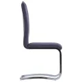 Ensemble de salle à manger 7 pcs Similicuir daim Gris