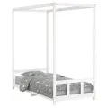Cadre de lit pour enfants blanc 90x190 cm bois de pin massif