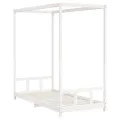 Cadre de lit pour enfants blanc 90x190 cm bois de pin massif