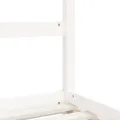 Cadre de lit pour enfants blanc 90x190 cm bois de pin massif