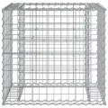 Banc de jardin avec panier en gabion bois de pin imprégné