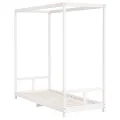 Cadre de lit pour enfants blanc 80x200 cm bois de pin massif