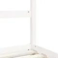 Cadre de lit pour enfants blanc 80x200 cm bois de pin massif