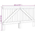 Tête de lit 180x104 cm bois massif de pin
