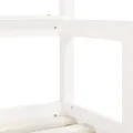 Cadre de lit enfant tiroirs blanc 70x140 cm bois de pin massif