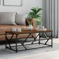 Table basse Chêne marron 100x50x40 cm Bois d'ingénierie
