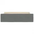 Tiroirs de lit 2 pcs gris foncé bois d'ingénierie et tissu