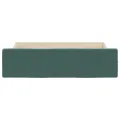 Tiroirs de lit 2 pcs vert foncé bois d'ingénierie et velours