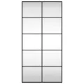 Miroir mural noir 50x100 cm rectangulaire fer