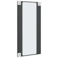 Miroir mural noir 50x100 cm rectangulaire fer