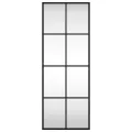Miroir mural noir 30x80 cm rectangulaire fer
