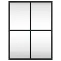 Miroir mural noir 30x40 cm rectangulaire fer