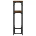 Table console chêne fumé 90x22,5x75 cm bois d'ingénierie