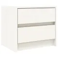 Tables de chevet 2 pcs blanc 40x31x35,5 cm bois de pin massif