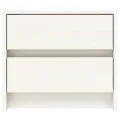Tables de chevet 2 pcs blanc 40x31x35,5 cm bois de pin massif