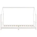 Cadre de lit pour enfants blanc 90x200 cm bois de pin massif