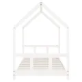 Cadre de lit pour enfants blanc 90x200 cm bois de pin massif