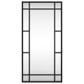Miroir mural noir 30x60 cm rectangulaire fer