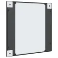 Miroir mural noir 60x60 cm carré fer