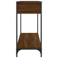 Table console chêne marron 100x34,5x75 cm bois d'ingénierie