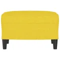 Repose-pied Jaune clair 60x50x41 cm Tissu