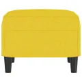 Repose-pied Jaune clair 60x50x41 cm Tissu