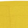 Repose-pied Jaune clair 60x50x41 cm Tissu