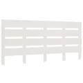 Tête de lit Blanc 150x3x80 cm Bois massif de pin