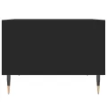 Table basse Noir 60x50x36,5 cm Bois d'ingénierie