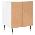Tables de chevet 2 pcs blanc brillant 40x35x50 cm