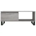 Table basse Sonoma gris 90x50x36,5 cm Bois d'ingénierie