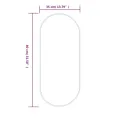 Miroir mural Doré 80x35 cm Ovale