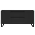 Table basse noir 102x44,5x50 cm bois d'ingénierie