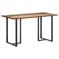 Table de salle à manger 140 cm Bois de manguier brut