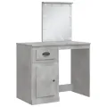 Coiffeuse avec lumières LED gris béton 90x42x132,5 cm