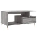 Table basse Sonoma gris 90x49x45 cm Bois d'ingénierie
