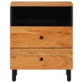 Table de chevet 50x33x60 cm bois d'acacia solide