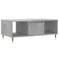 Table basse Gris béton 90x50x36,5 cm Bois d'ingénierie