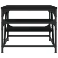 Table basse noir 100x49x40 cm bois d'ingénierie