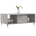 Table basse Sonoma gris 90x50x36,5 cm Bois d'ingénierie